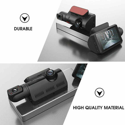 1080P Dual Lens Car Dash Cam Front and Rear Camera G Sensor DVR Recorder