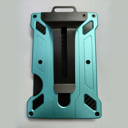 RFID Blocking Aluminum Card Holder Slim Wallet for Men with Money Clip
