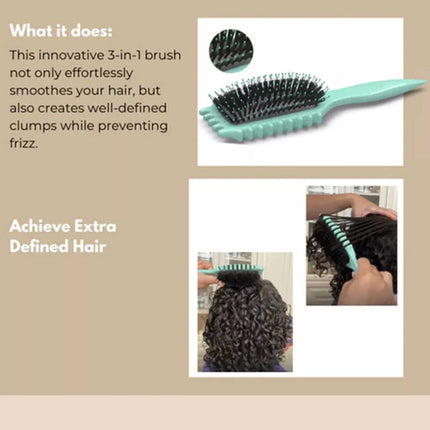 Women Curl Define Styling Brush – Hair Comb Tool for Styling
