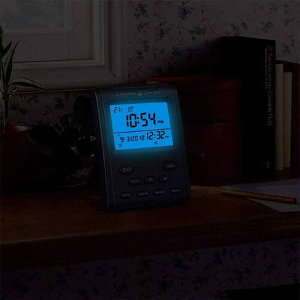 LCD Digital Prayer Clock, Islamic Azan Alarm for Mosque Desk Use