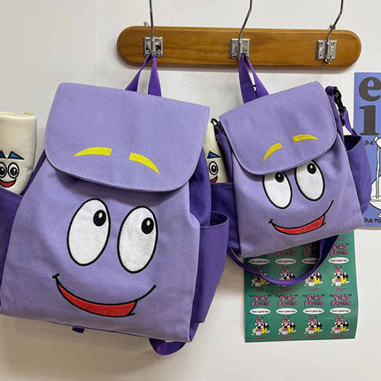 Dora the Explorer Backpack Purple Rescue Bag with Map Gift