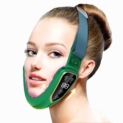 V-Face Shape Massager LED Photon Therapy: Skin Neck Lift, Slim Double-Chin Removal
