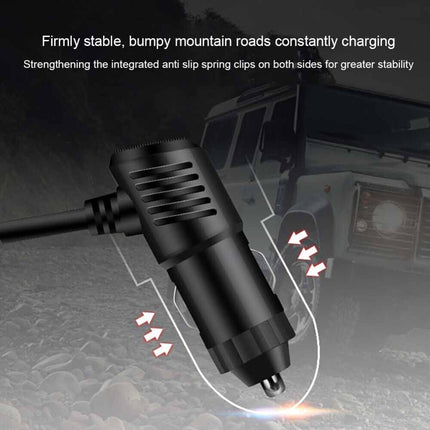 4 Way 12V 24V Car USB Charger Splitter Cigarette Lighter Power Adapter