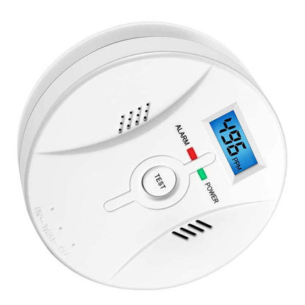 Battery Operated Smoke CO Detector Alarm with LCD Display Carbon Monoxide