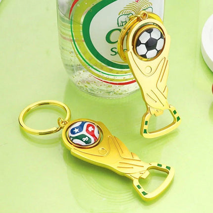 2PCS 2026 World Cup Keychain Football Pendant Bottle Opener Fans