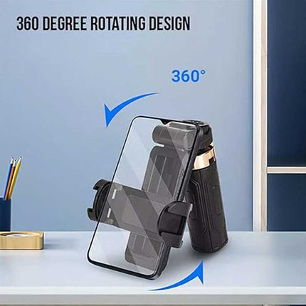Travel Mini Selfie Stick & 4-Leg Floor Stand, Universal Phone Mount
