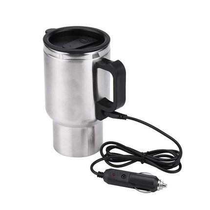 12V Car Heating Kettle Stainless Steel Electric Coffee Tea Mug Pot Bottle
