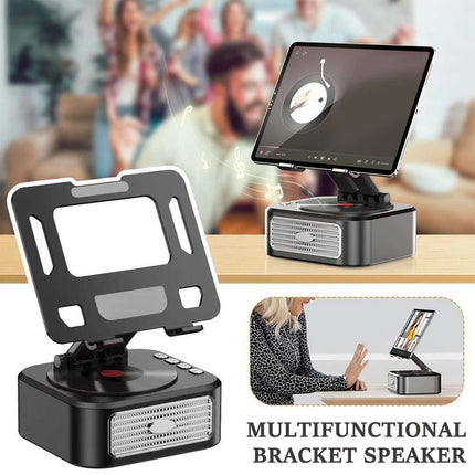 Adjustable Stand with Bluetooth Speakers for Phone & Tablet