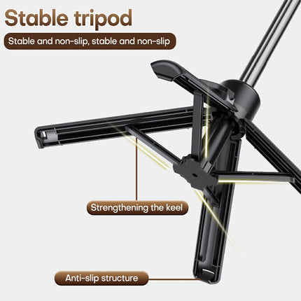 Bluetooth Wireless Selfie Stick Tripod Extendable with Fill Light Universal