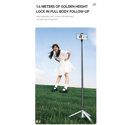 Portable Selfie Stick Tripod 2 in 1 Phone Holder for iPhone Android