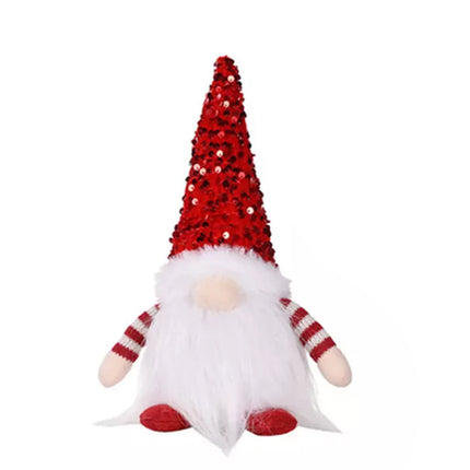 Christmas Gnome Santa Light with Bling Hat Xmas Party Home Table Decor