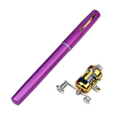 Telescopic Pen Fishing Rod Pocket Size Portable Pole and Reel Combo