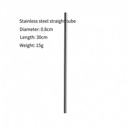 304SS Straw Set for 40oz Cup, 3 Straight, 3 Bent +2 Brushes Boxed