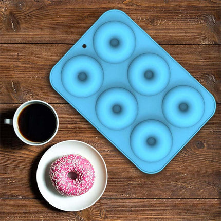 3PCS Silicone Donut Muffin Chocolate Cake Cookie Doughnut Baking Mould Tray