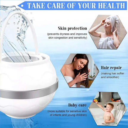 Bath Water Filter Ball 2500 Gallons Softer Healthier Skin Filtration