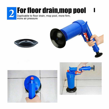 High Pressure Drain Blaster Manual Pump Plunger Sink Pipe Cleaner Tool