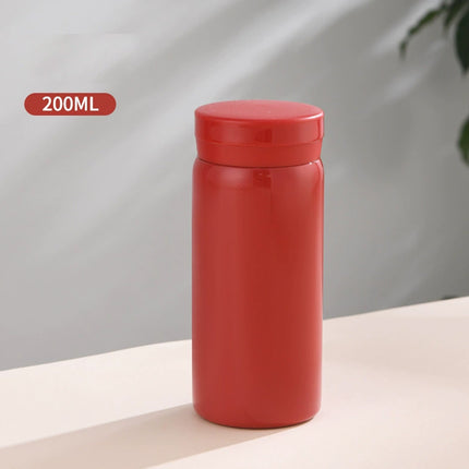 Mini 200ml Vacuum Coffee Thermos Flask, Stainless Steel Water Bottle