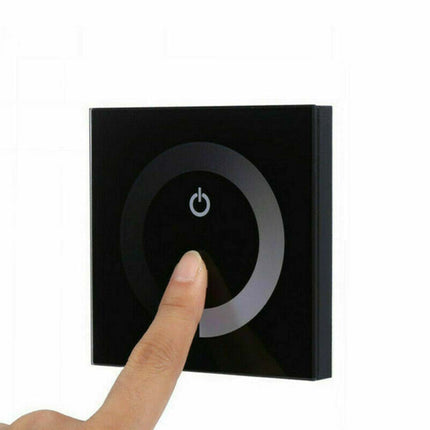 12V-24V Touch Panel LED Smart Dimmer Controller Wall Mounted Switch