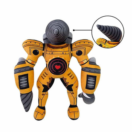 30cm Titan Drill Man & Clockman Plush Toy Set, Soft Stuffed Dolls Gift
