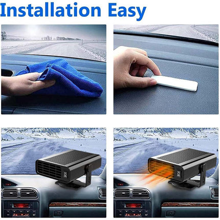 Portable Electric Car Heater DC 12V Heating Fan Defogger Defroster Demister