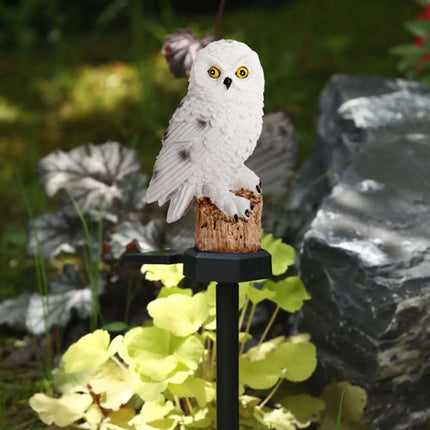 Solar Owl Garden Light LED Waterproof Outdoor Novelty Lawn Ornament Lamp