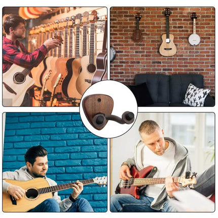 Wall Mounted Guitar Hanger Stand Bracket for Bass & Electric Guitars