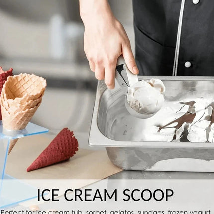 Multifunctional Stainless Steel Dual-Purpose Ice Cream Scoop and Maker Kitchen