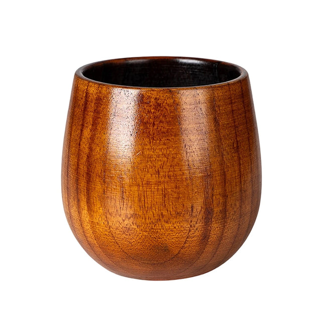 Original Wooden Whiskey Glass 240ml, Handcrafted Bourbon Drinking Cup