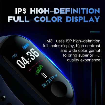 Bluetooth Activity Tracker Watch Heart Rate Monitor Smart Bracelet Pedometer
