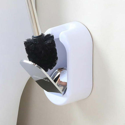 Wall-Mounted Stainless Steel Toilet Brush Set with Holder for Bathroom