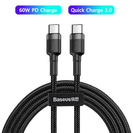 Baseus 100W USB-C to USB-C PD Fast Charger Cable for Samsung MacBook