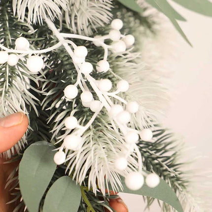 Christmas Door Wreath Xmas Wall Hanging Garland Flower Party Decor