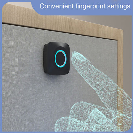 Mini Fingerprint Lock, Keyless Universal Electric Padlock for Locker