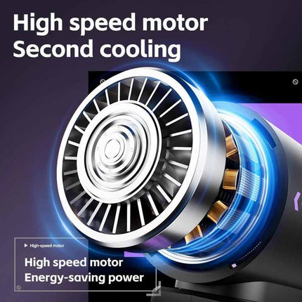 Portable Handheld Turbo Fan 3600mAh USB Rechargeable Adjustable Airflow