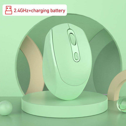 Rechargeable Silent Ergonomic 2.4G Dual Mode Bluetooth Mouse for PC