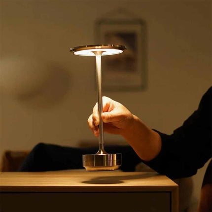 Rechargeable 3-Way LED Desk Lamp Cordless Night Light Table Bar Hotel Decor