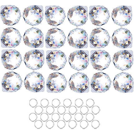 12pcs Crystal Prism Rainbow Maker, Window Suncatcher Hanging Pendant