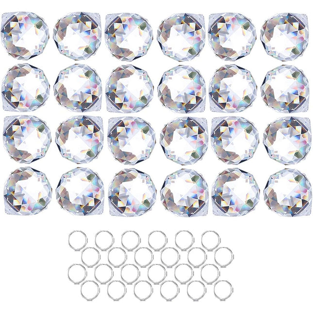 12pcs Crystal Prism Rainbow Maker, Window Suncatcher Hanging Pendant
