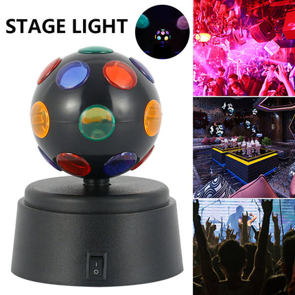 LED Disco Ball Light, Battery-Powered Party DJ Club Stage Lamp