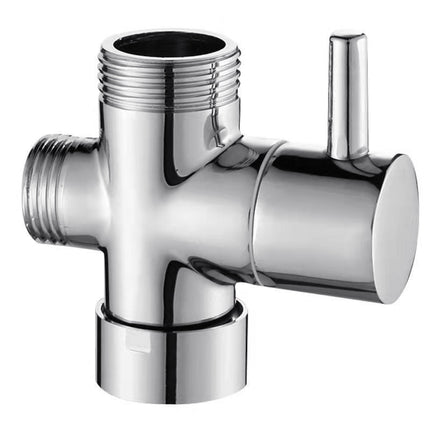 3-Way Copper 1/2" Shower Faucet Water Splitter Diverter Nozzle