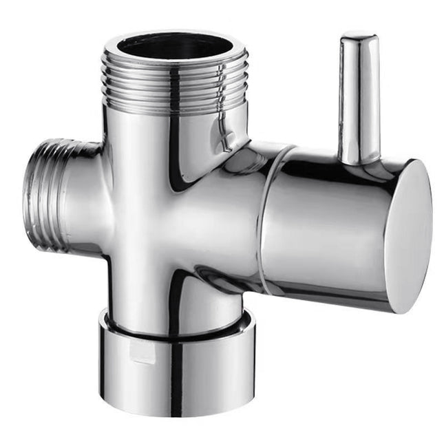 3-Way Copper 1/2" Shower Faucet Water Splitter Diverter Nozzle