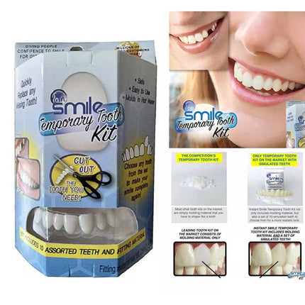 3X Instant Smile Comfort Fit Flex Teeth Top Temporary Replacement Repair