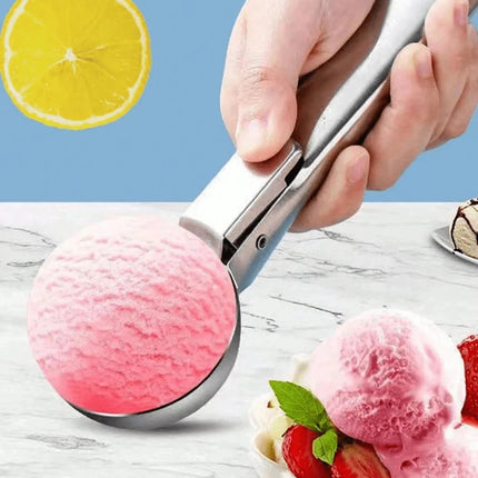 Multifunctional Stainless Steel Dual-Purpose Ice Cream Scoop and Maker Kitchen