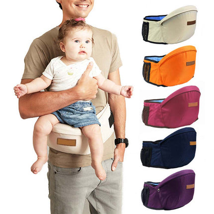 Infant Hip Seat Baby Carrier Waist Stool with Sling & Backpack Belt