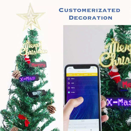 Bluetooth Programmable LED Name Badge, Scrolling Message Display for iPhone
