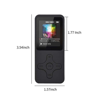 Portable 64GB MP3/MP4 Player, 1.8" Display, FM Radio, Recorder