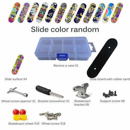 DIY Tech Deck Complete Fingerboard Mini Skate Set Toy Gift