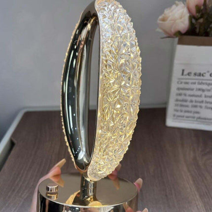 USB LED Crystal Lamp Touch Dimmable Bedside Night Light Decor Gift