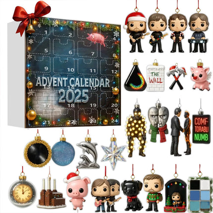 2025 Rock Band Advent Calendar Pendant Toy Xmas Gift 24 Day Countdown