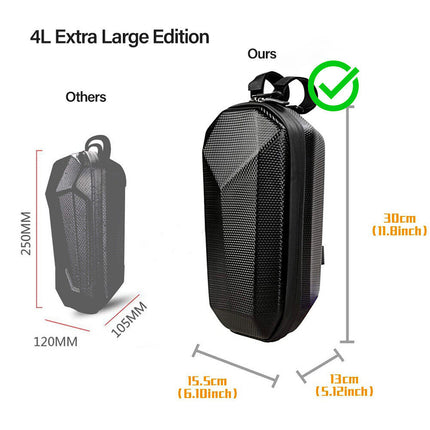 4L Hard Shell Electric Scooter Bag Waterproof Front Storage for Xiaomi